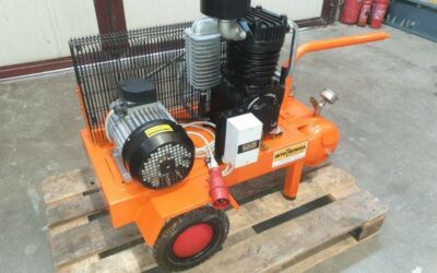 Compressore Carrellato per pompe intonacatrici 380V trifase